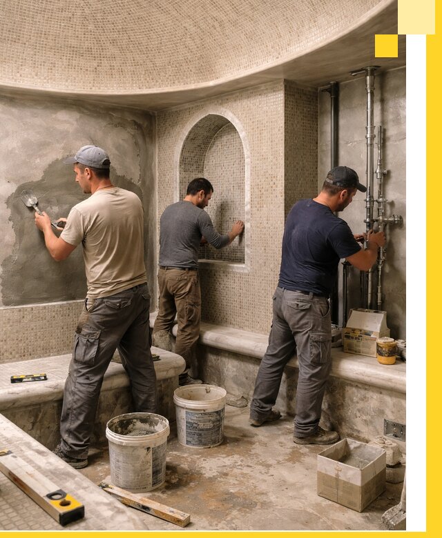 Профессиональный монтаж хамамов под ключ в Нягани с гарантией