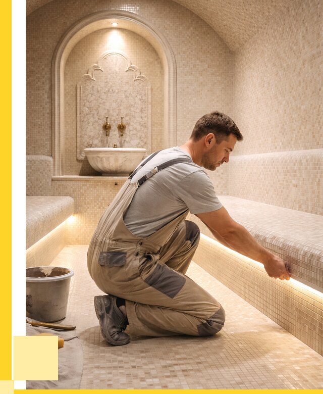 Отделка хамамов под ключ в Нягани от 5602 р. | ЭриданНга