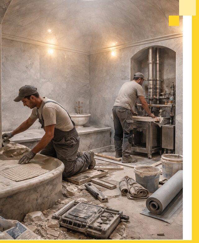 Строительство турецких бань хаммам под ключ в Нягани