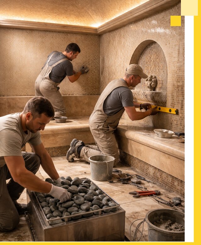 Проектирование и строительство хамама и сауны в Нягани