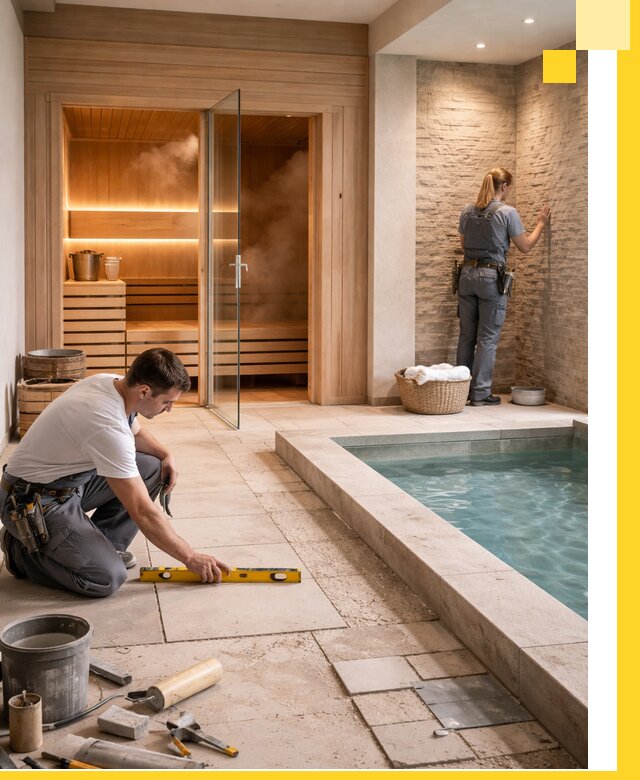 Комплексный дизайн и отделка интерьеров SPA под ключ в Нягани